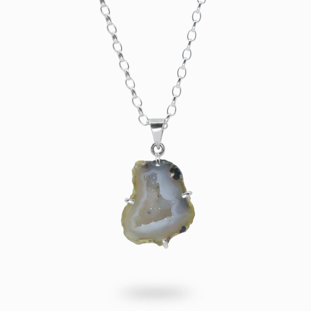 Agate Geode necklace