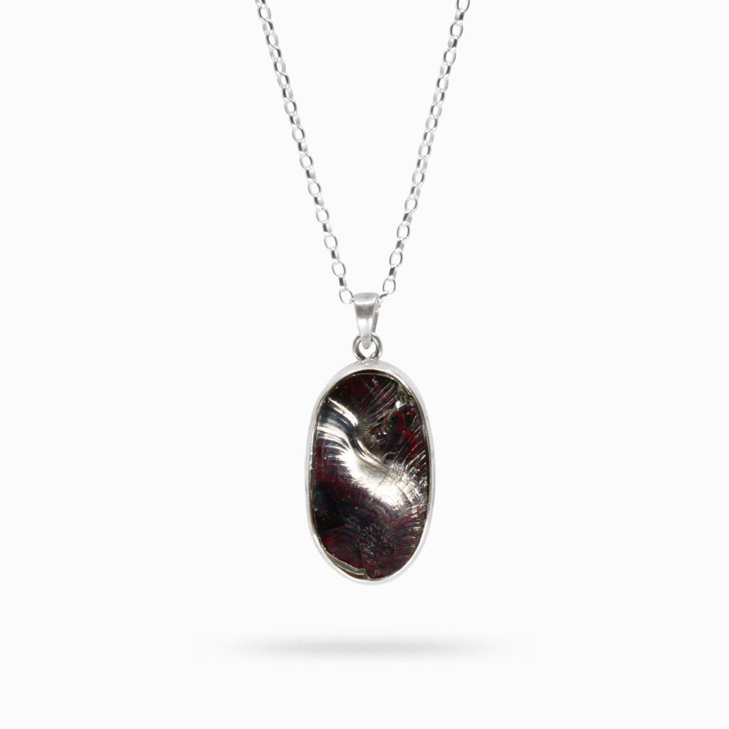 RAW SHUNGHITE NECKLACE