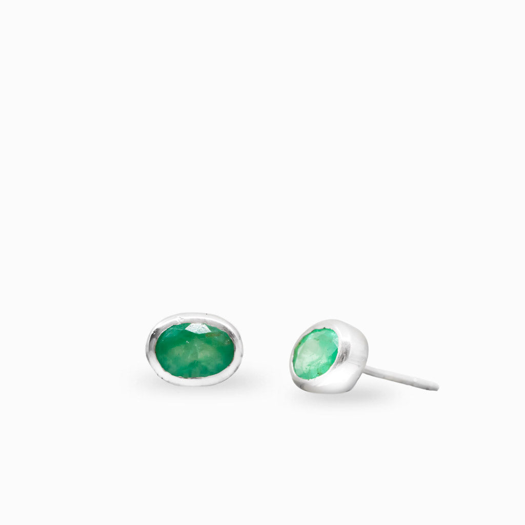 Emerald Stud Earrings