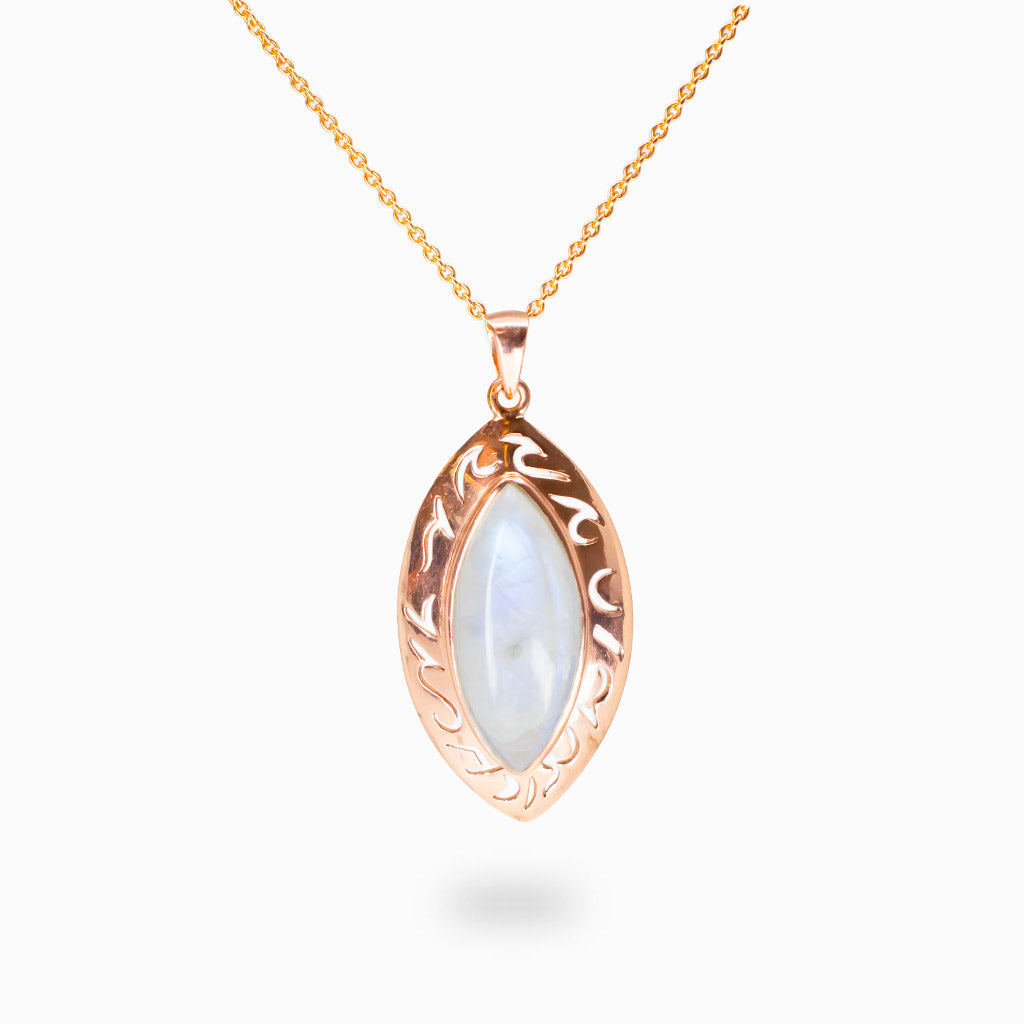 RMS CABOCHON MARQUISE PENDANT NECKLACE