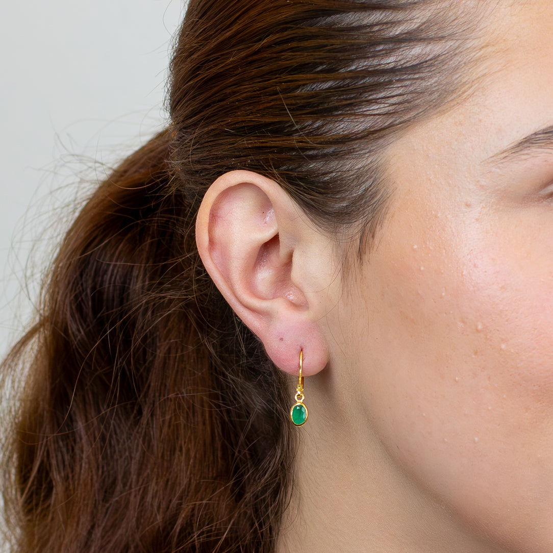 Emerald Stud Earrings