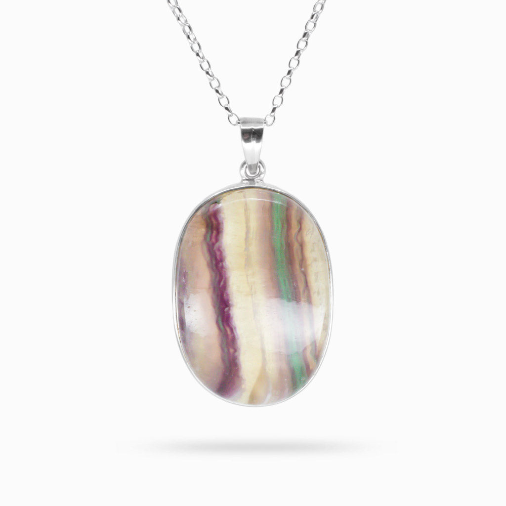 FLUORITE CABOCHON NECKLACE