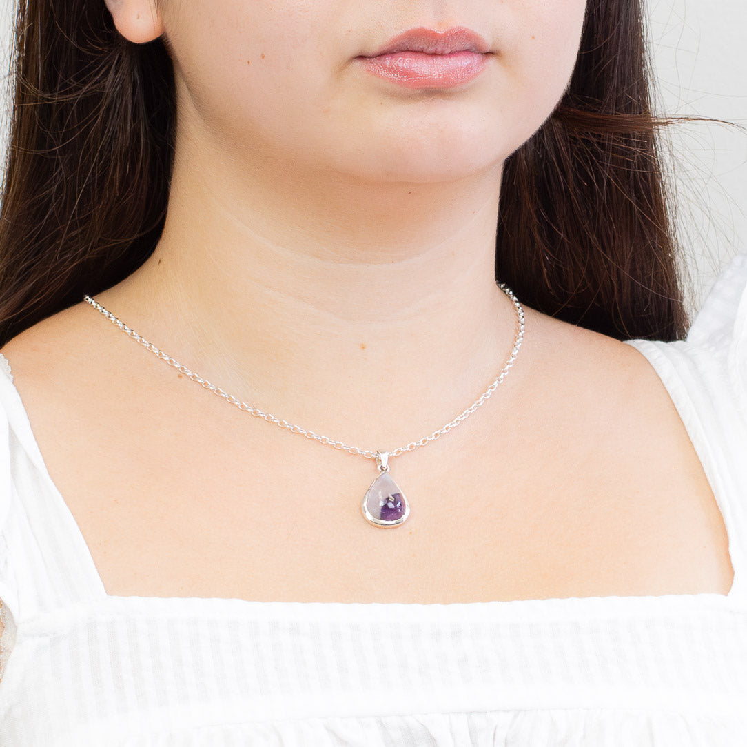Chevron Amethyst Necklace
