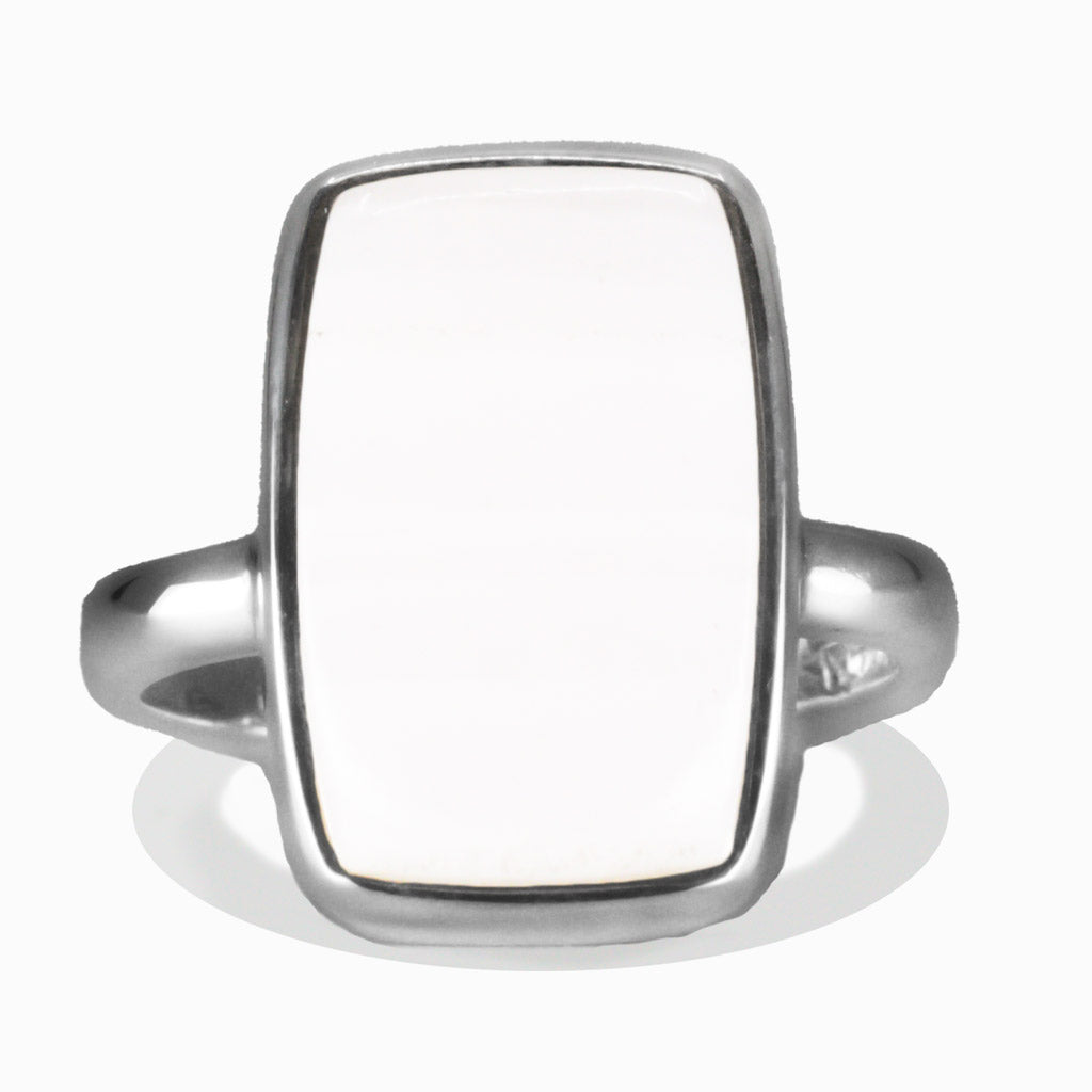 MANGANO CALCITE RECTANGULAR RING MADE IN EARTH