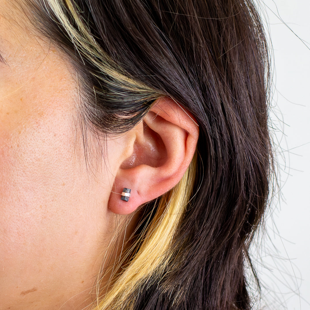 Green Tourmaline Stud Earrings