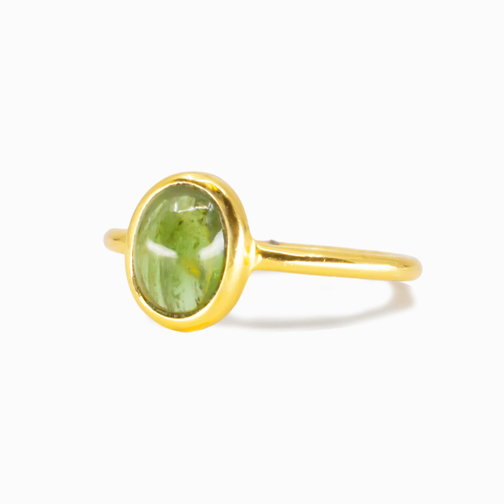 Green Tourmaline Ring