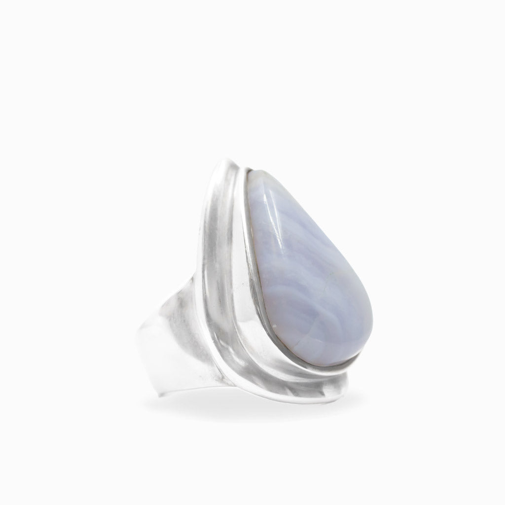 Blue Lace Agate Ring