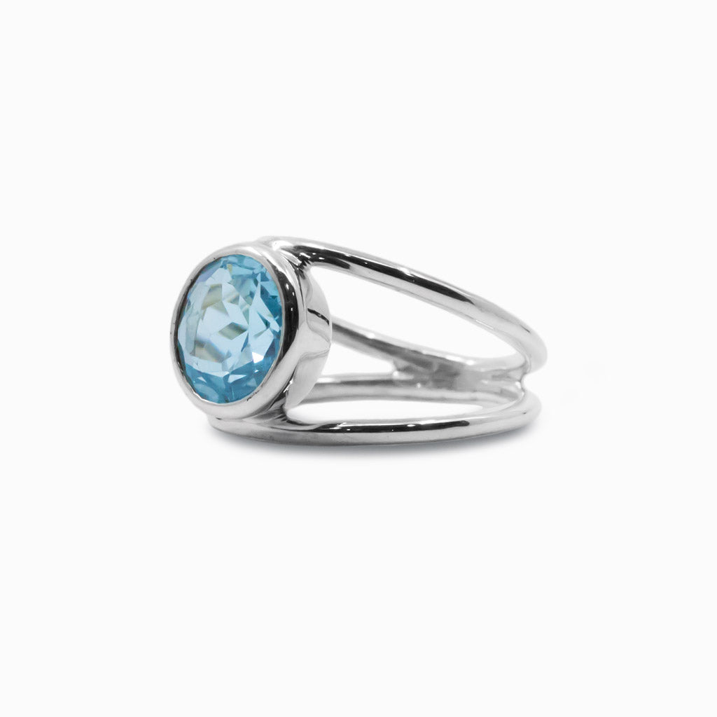 blue topaz ring