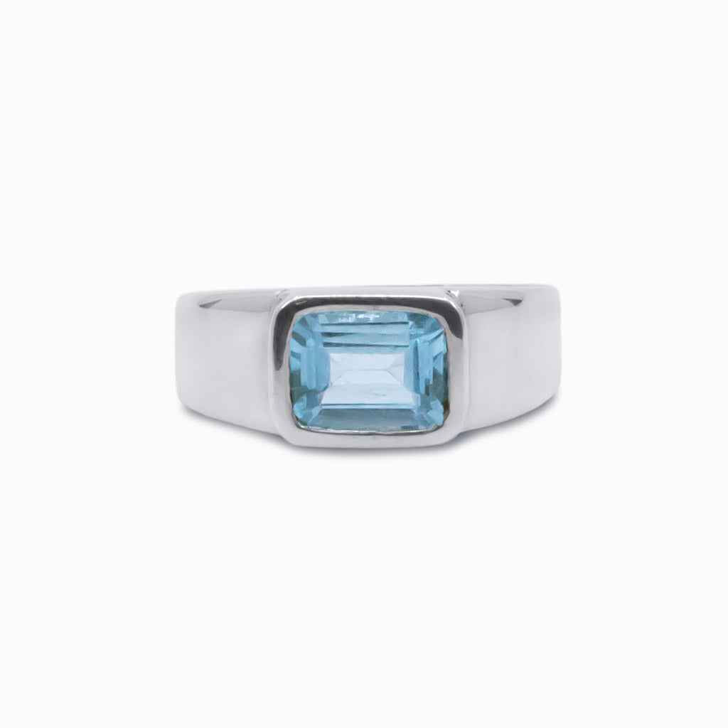 blue topaz ring