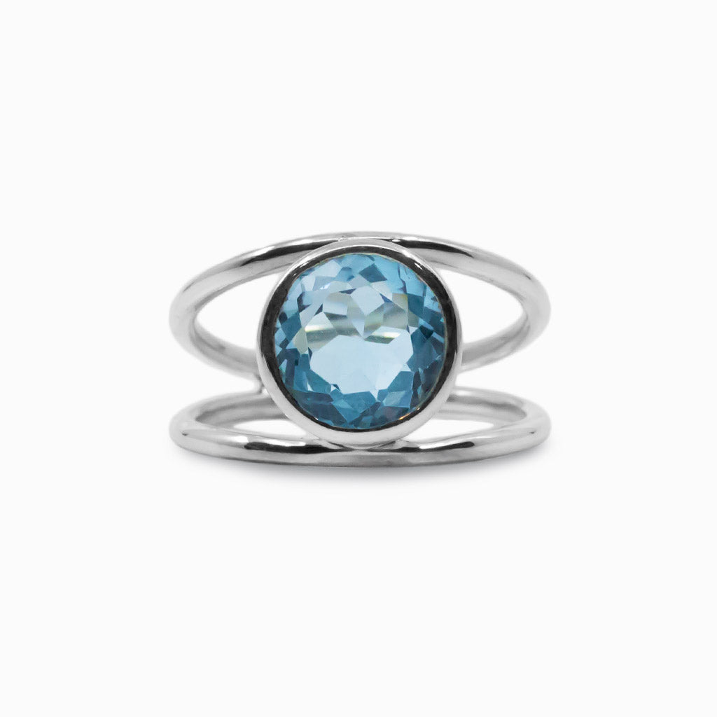 blue topaz ring
