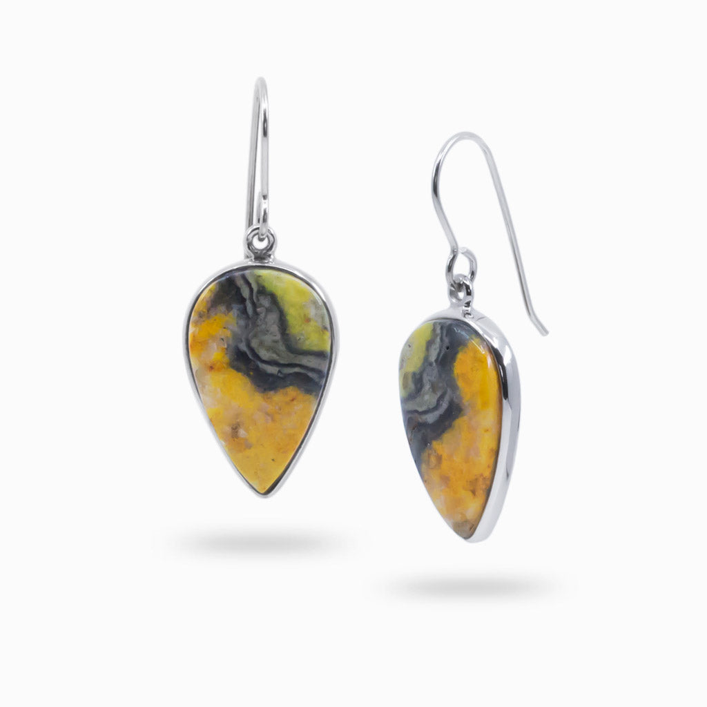 bumble bee jasper earrings