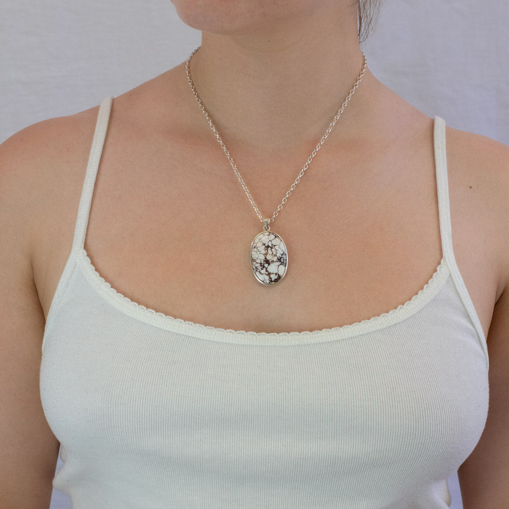 Wild Horse necklace on model