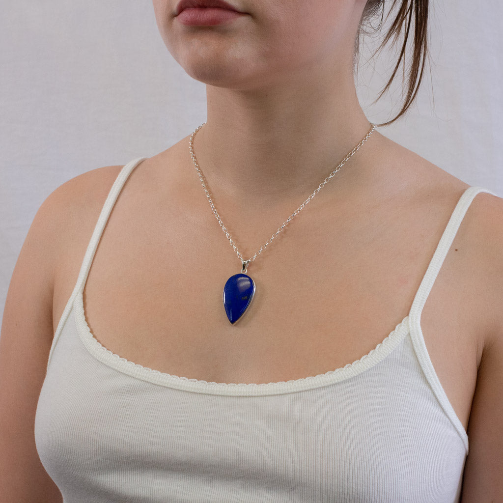 Lapis Lazuli necklace on model