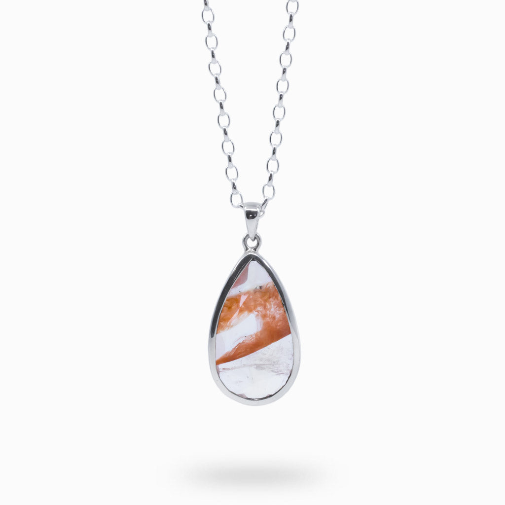 cherry quartz necklace