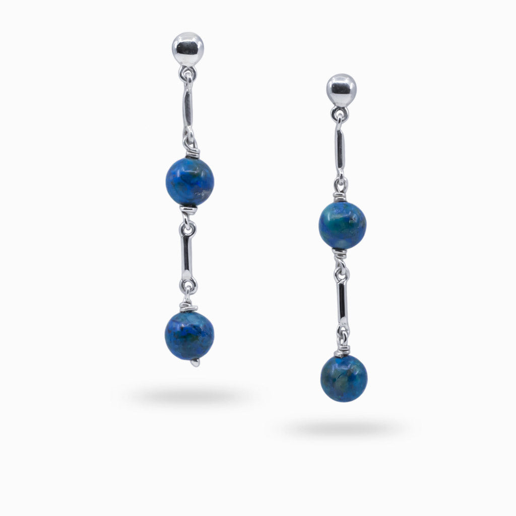 chrysocolla earrings