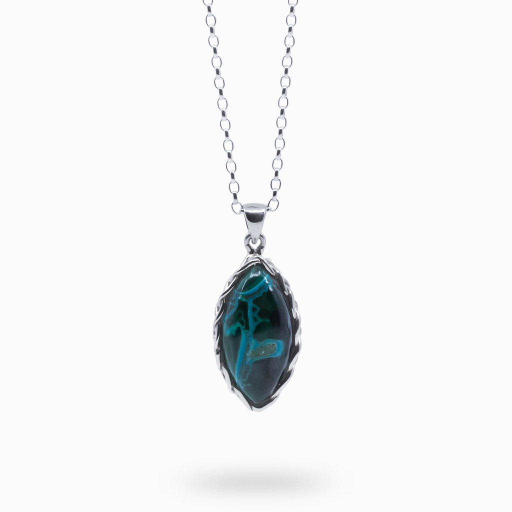 chrysocolla malachite necklace