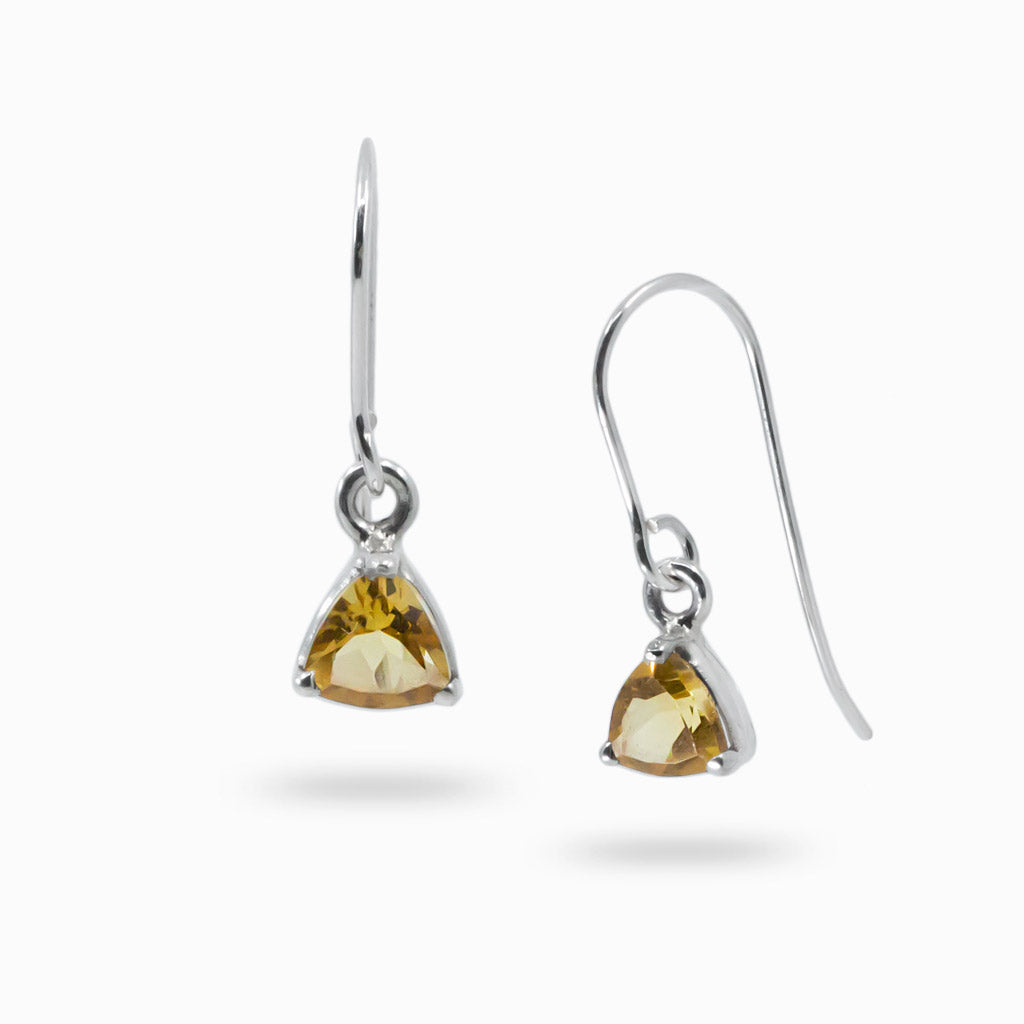 citrine drop earrings