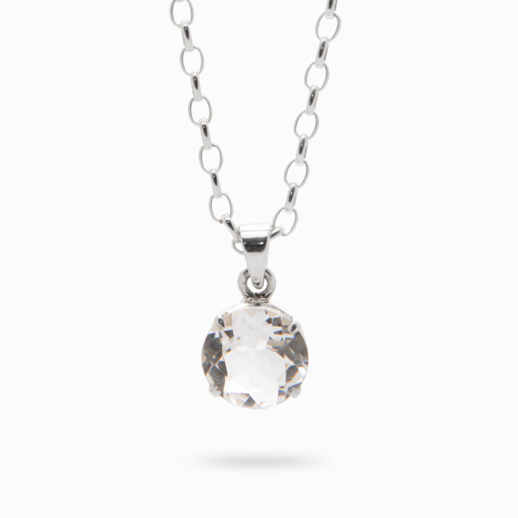 CLEAR QTZ NECKLACE