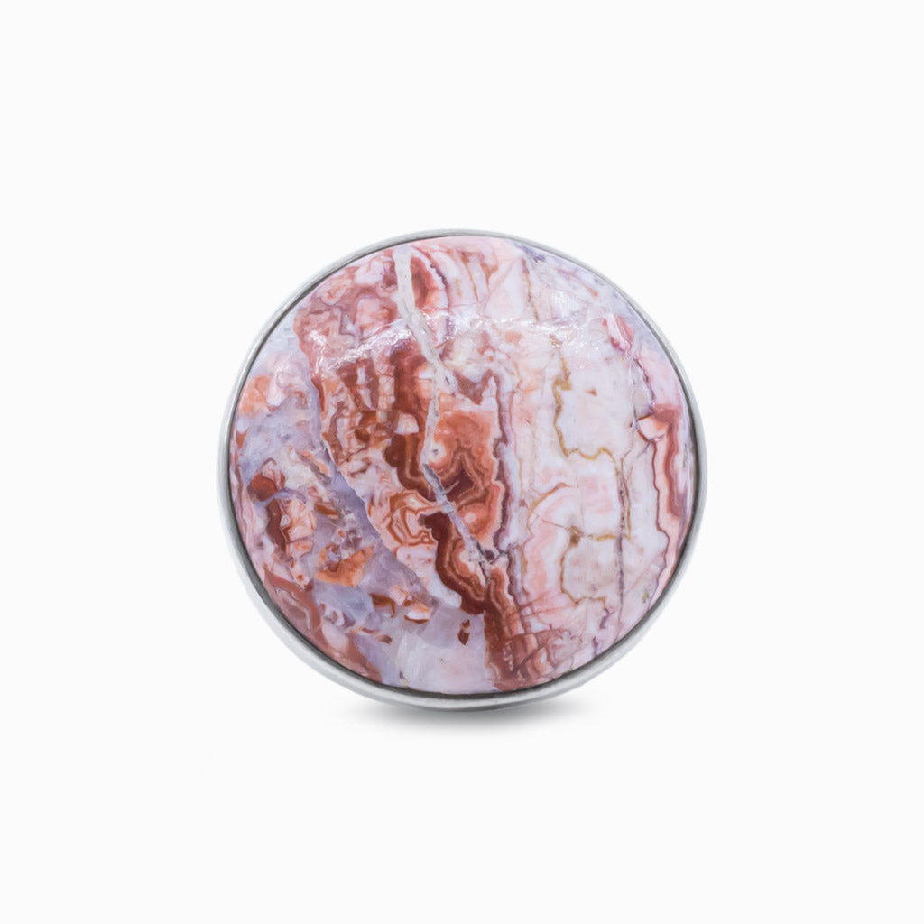 crazy lace agate ring
