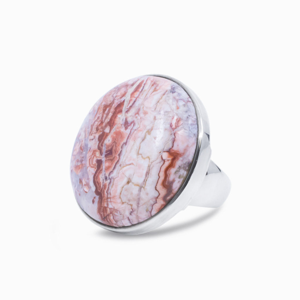Crazy Lace Agate Ring