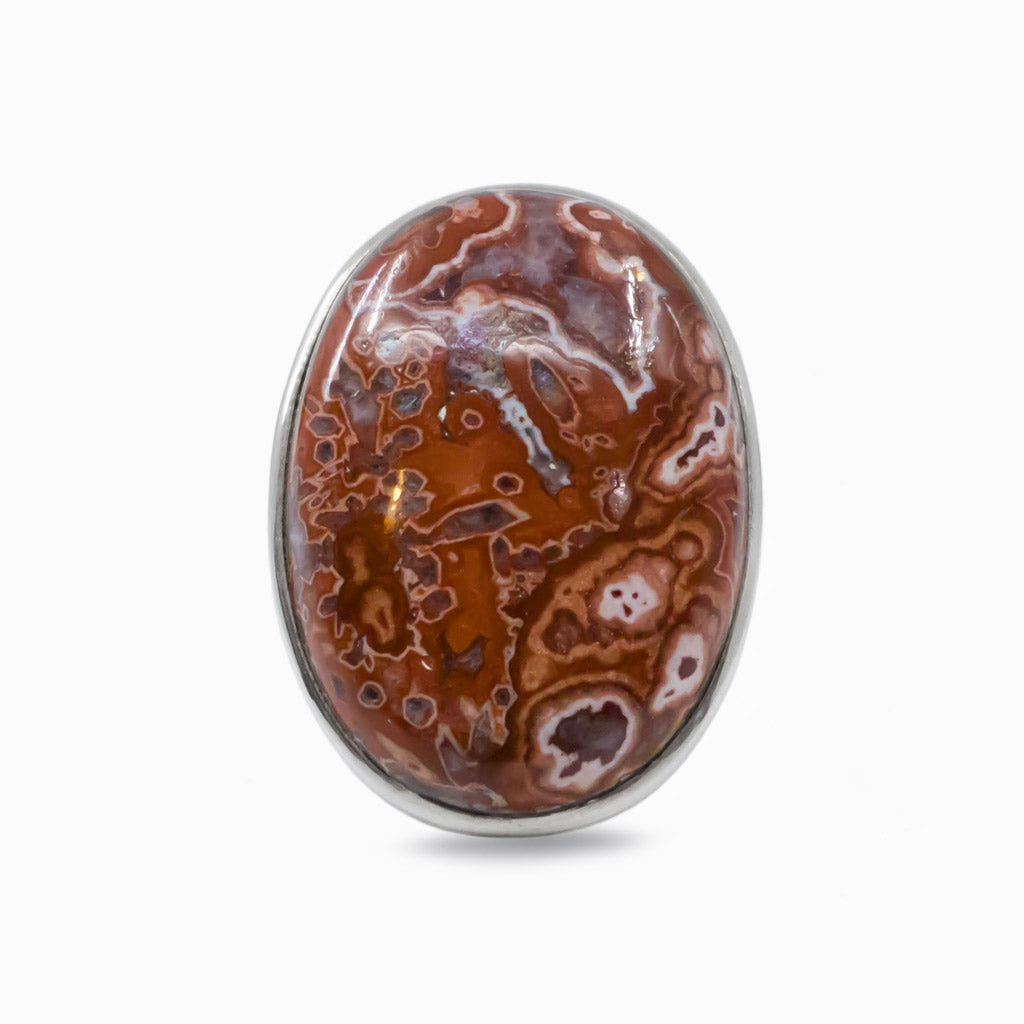 crazy lace agate ring