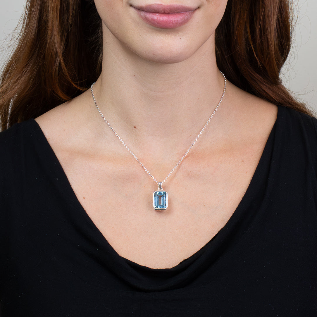 Blue Topaz Necklace