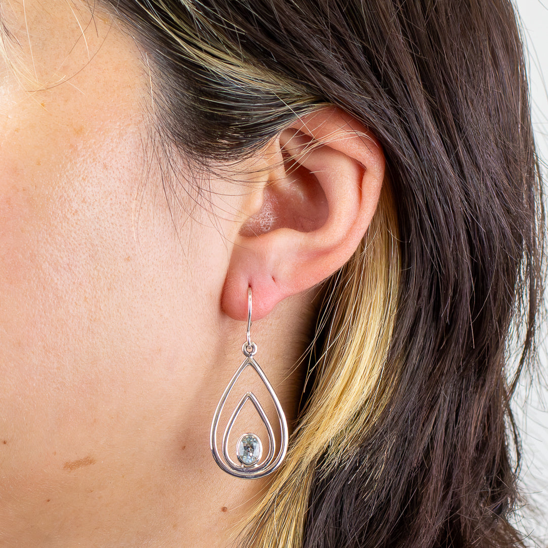 Blue Topaz Earrings