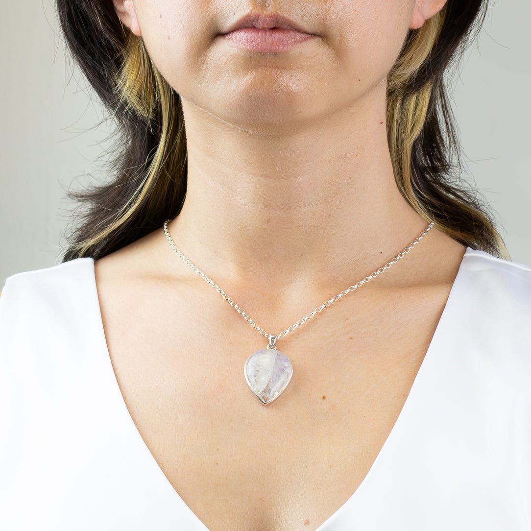 Rainbow Moonstone Necklace