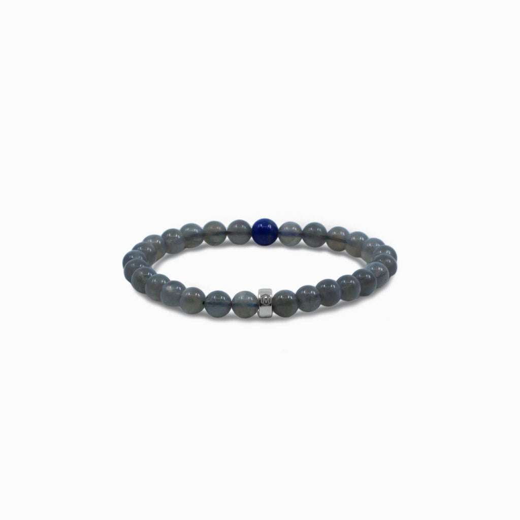 Labradorite and Lapis Lazuli Bead Bracelets