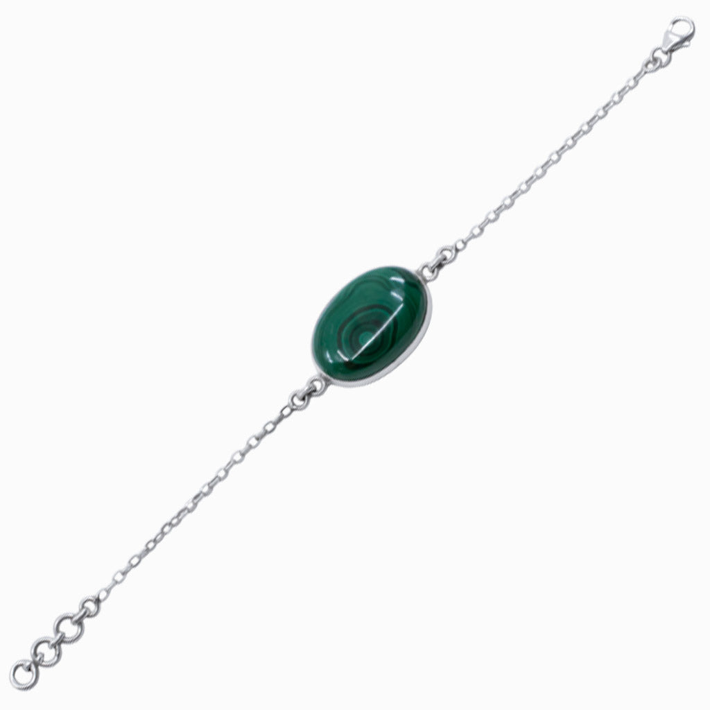 MALACHITE BRACELET SINGLE STONE