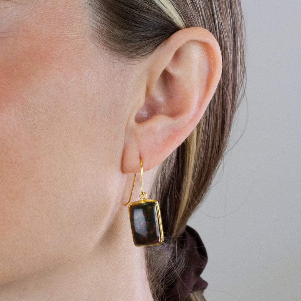 Bloodstone Earrings