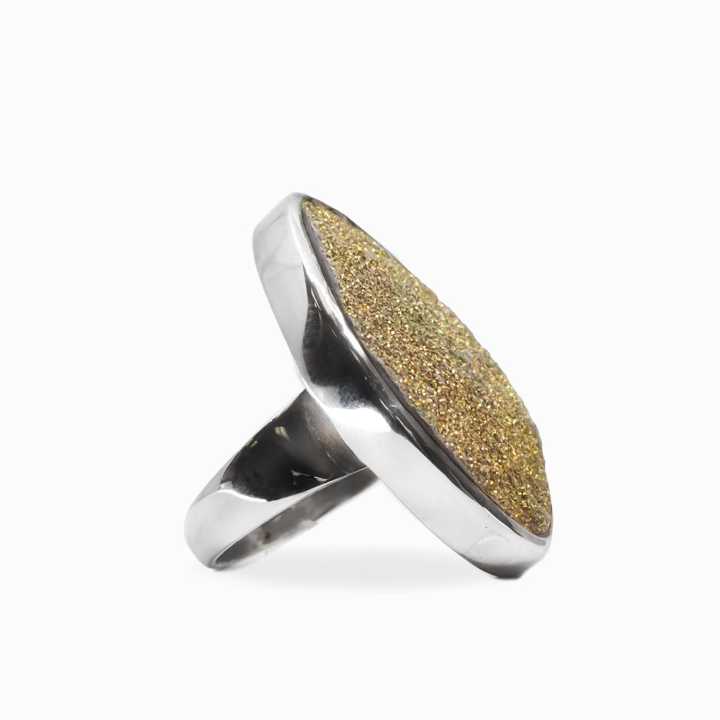 Rainbow Pyrite Ring