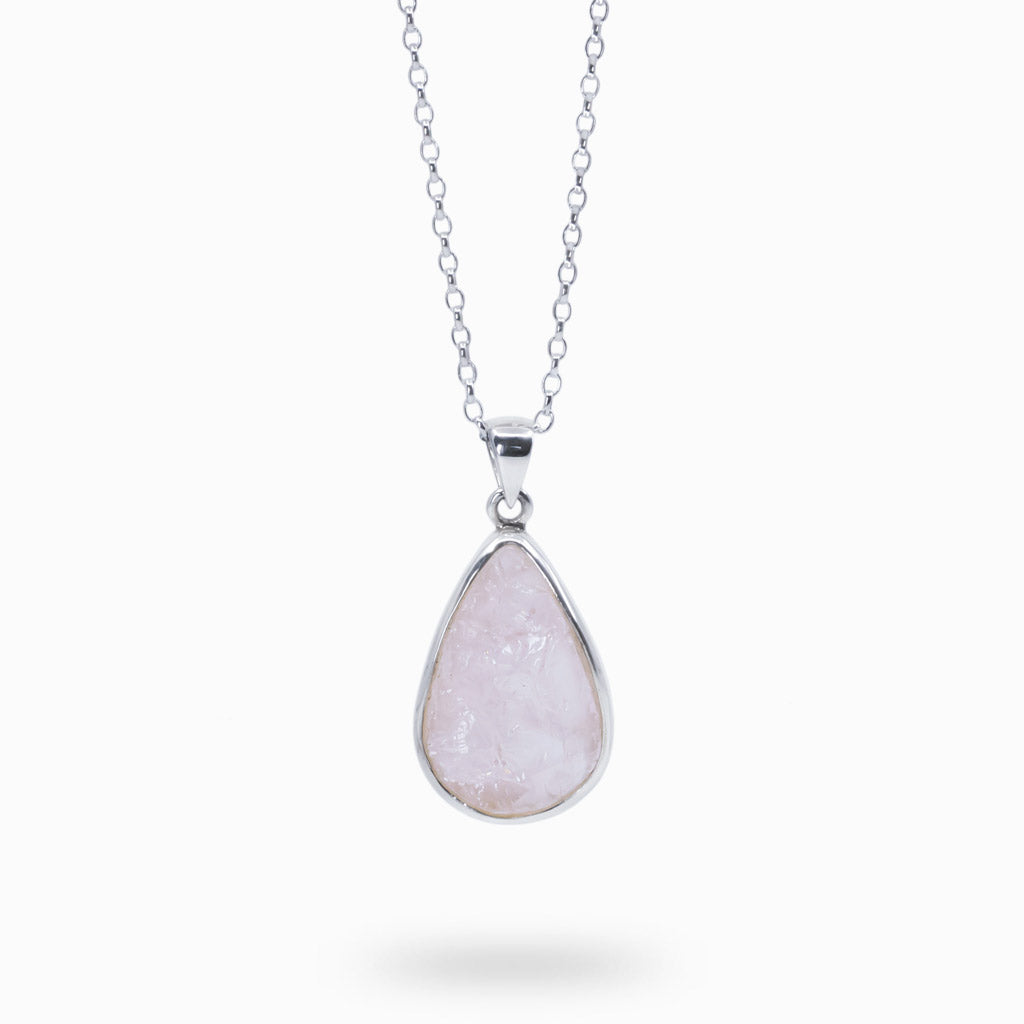 Rose quartz necklace