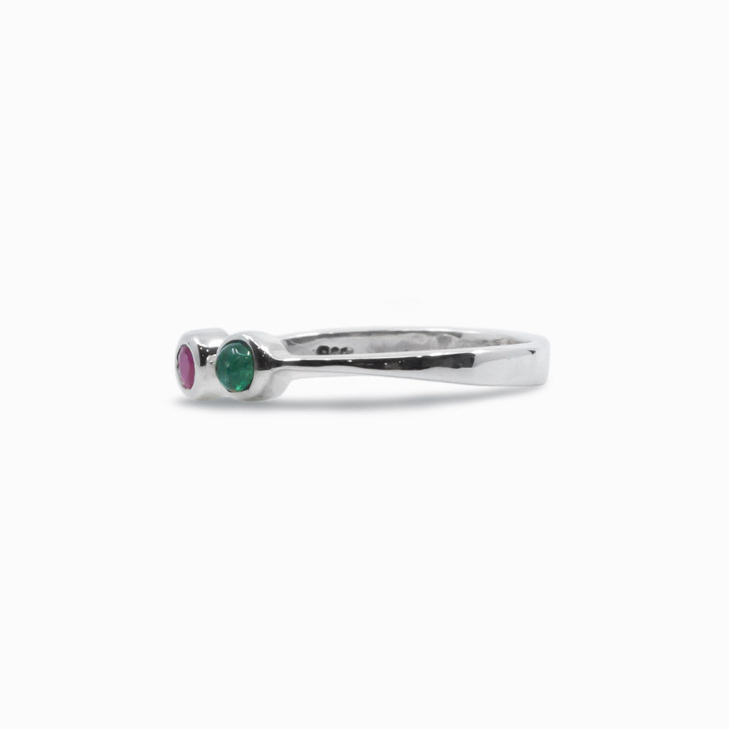 ruby and emerald ring