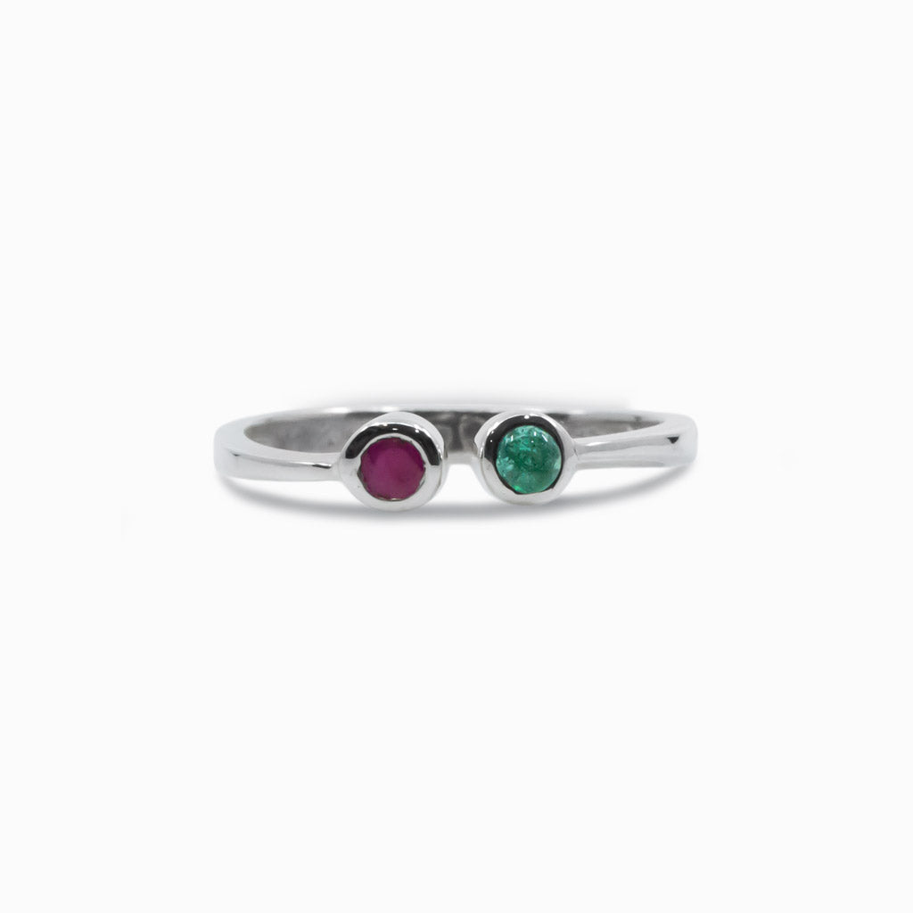 ruby and emerald ring