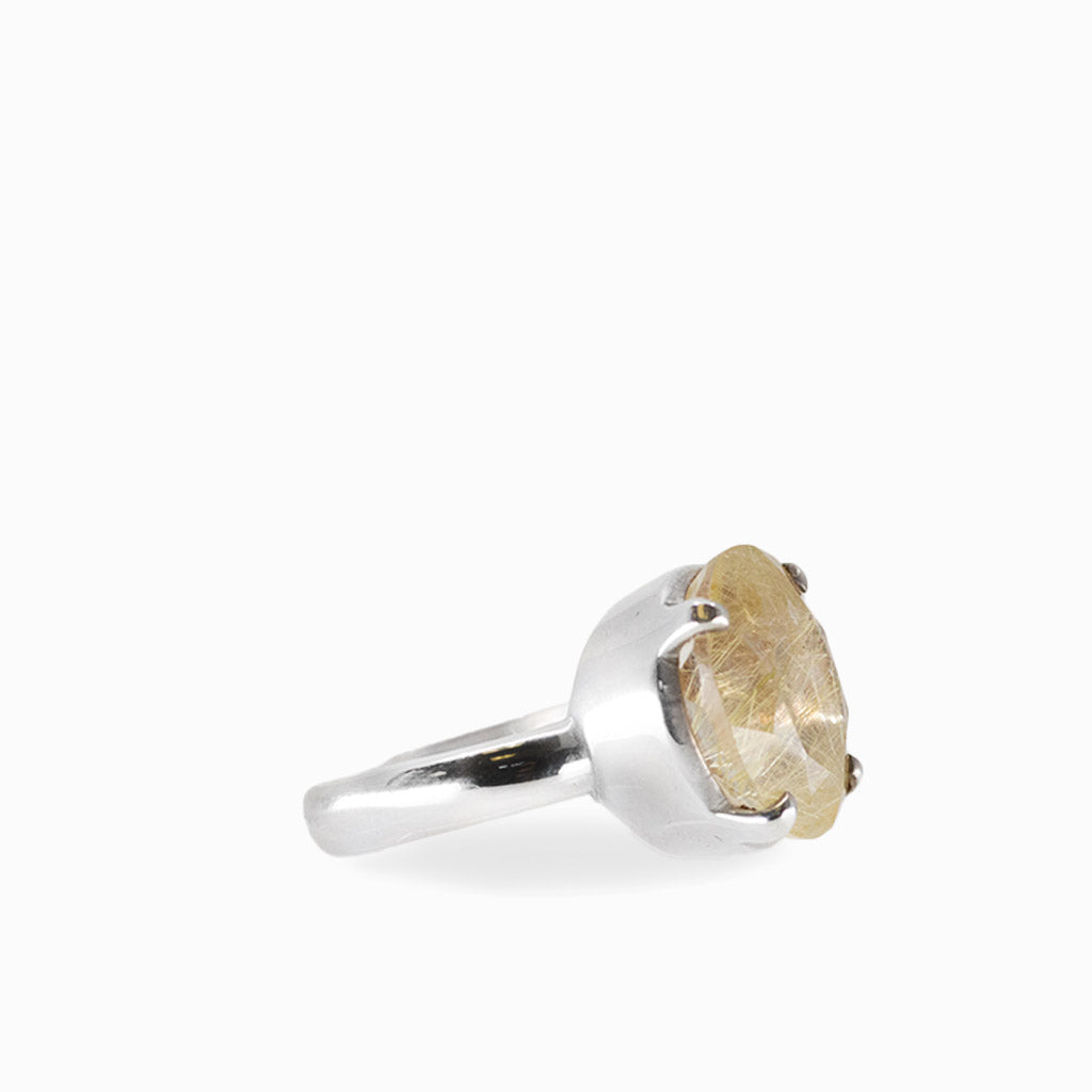 RUTILATED QUARTZ RING SILVER | MADE IN EARTH