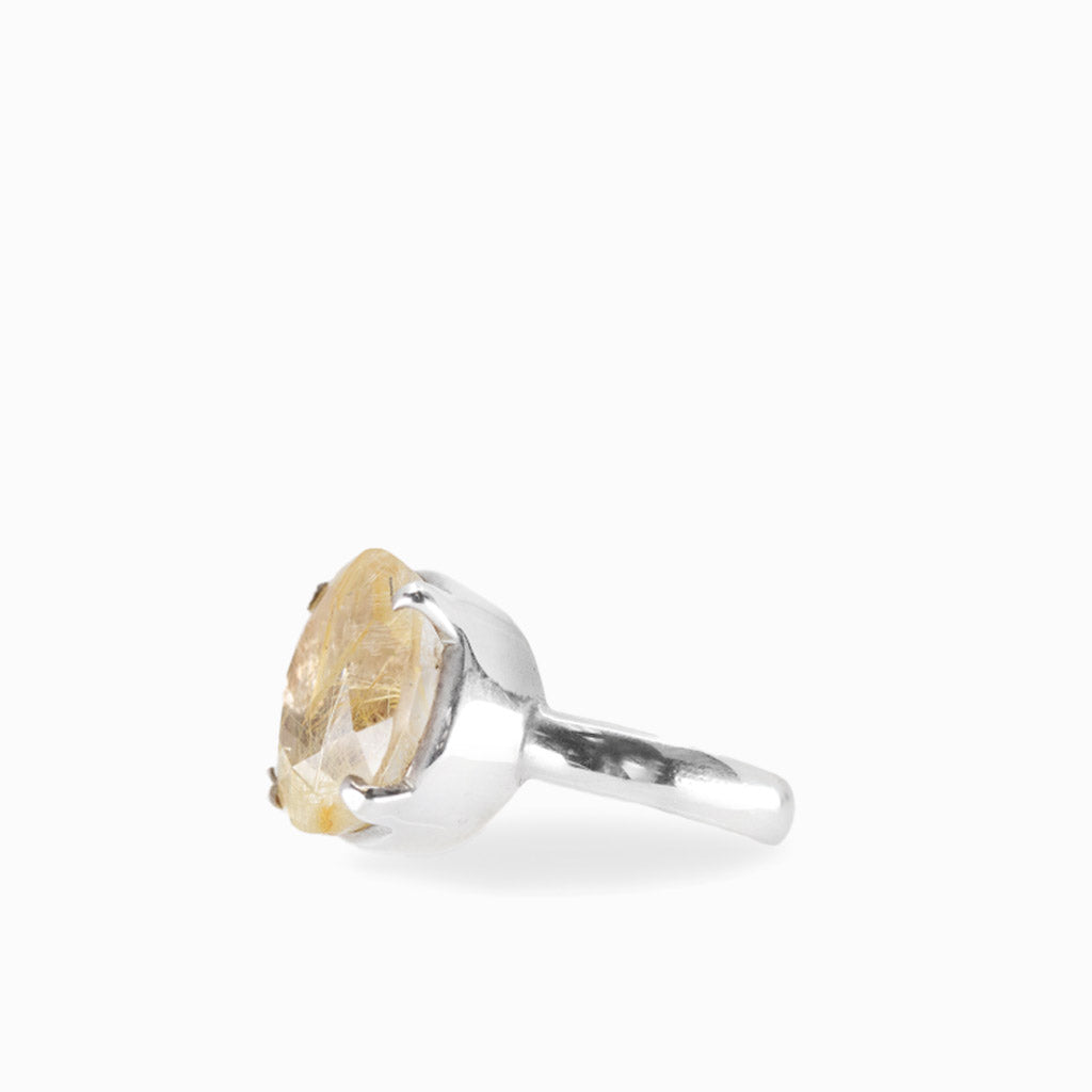 RUTILATED QUARTZ RING SILVER | MADE IN EARTH