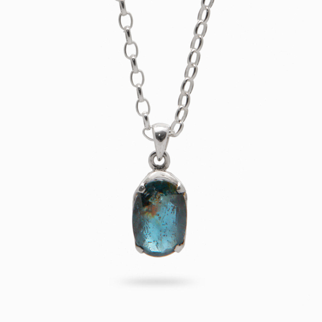 FACETED KYANITE NECKLACE