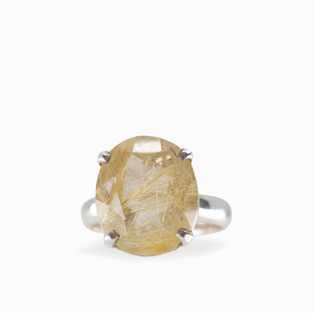 RUTILATED QUARTZ RING SILVER | MADE IN EARTH