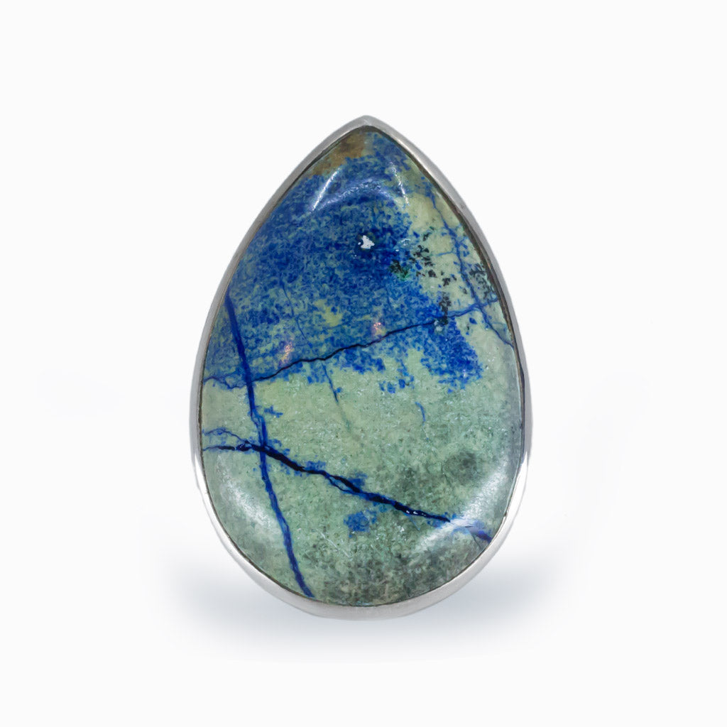 Azurite Turquoise  Tear Ring