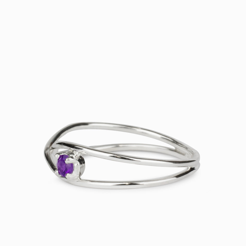 Amethyst Birthstone Ring