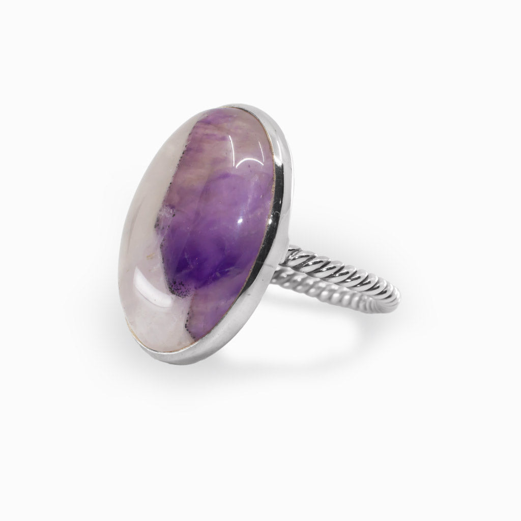Chevron Amethyst Ring