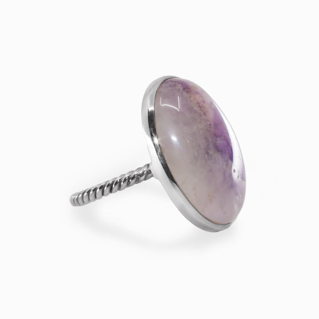 Chevron Amethyst Ring