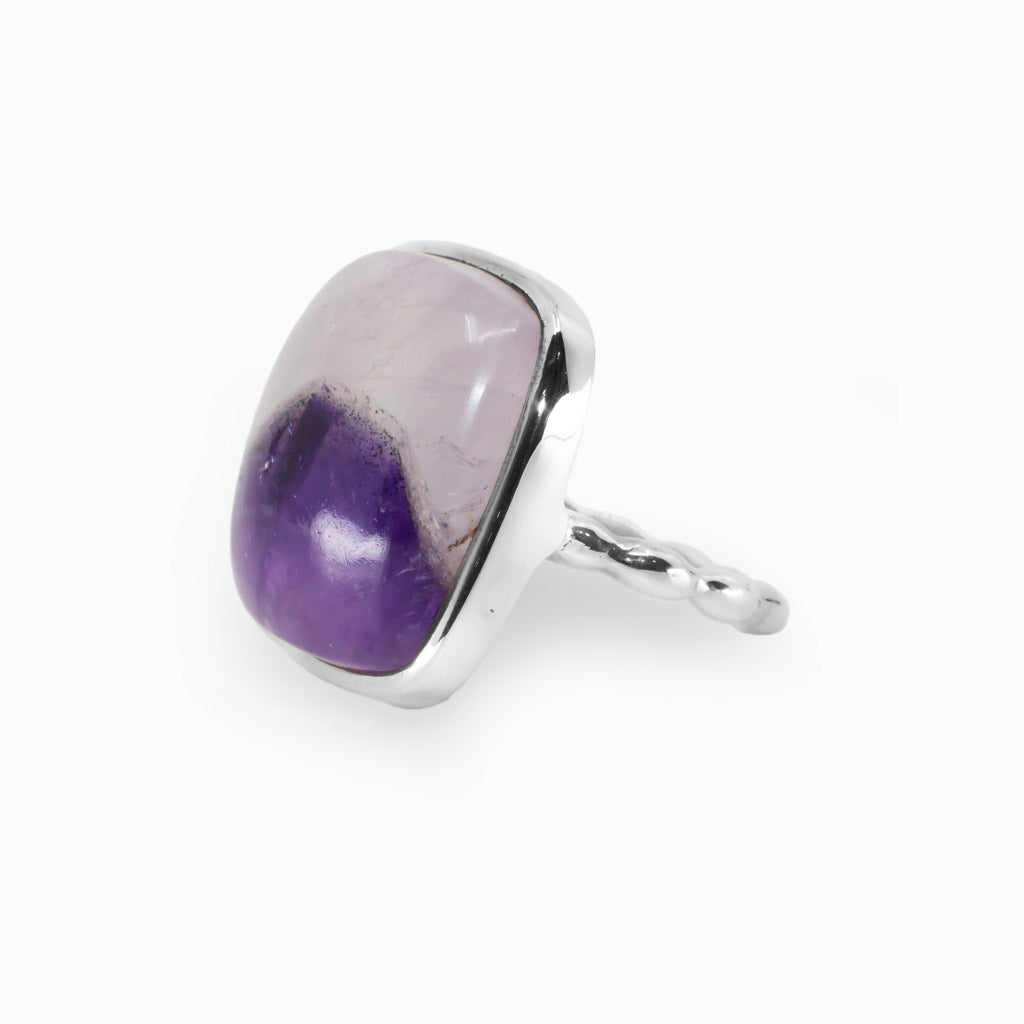 Chevron Amethyst Ring