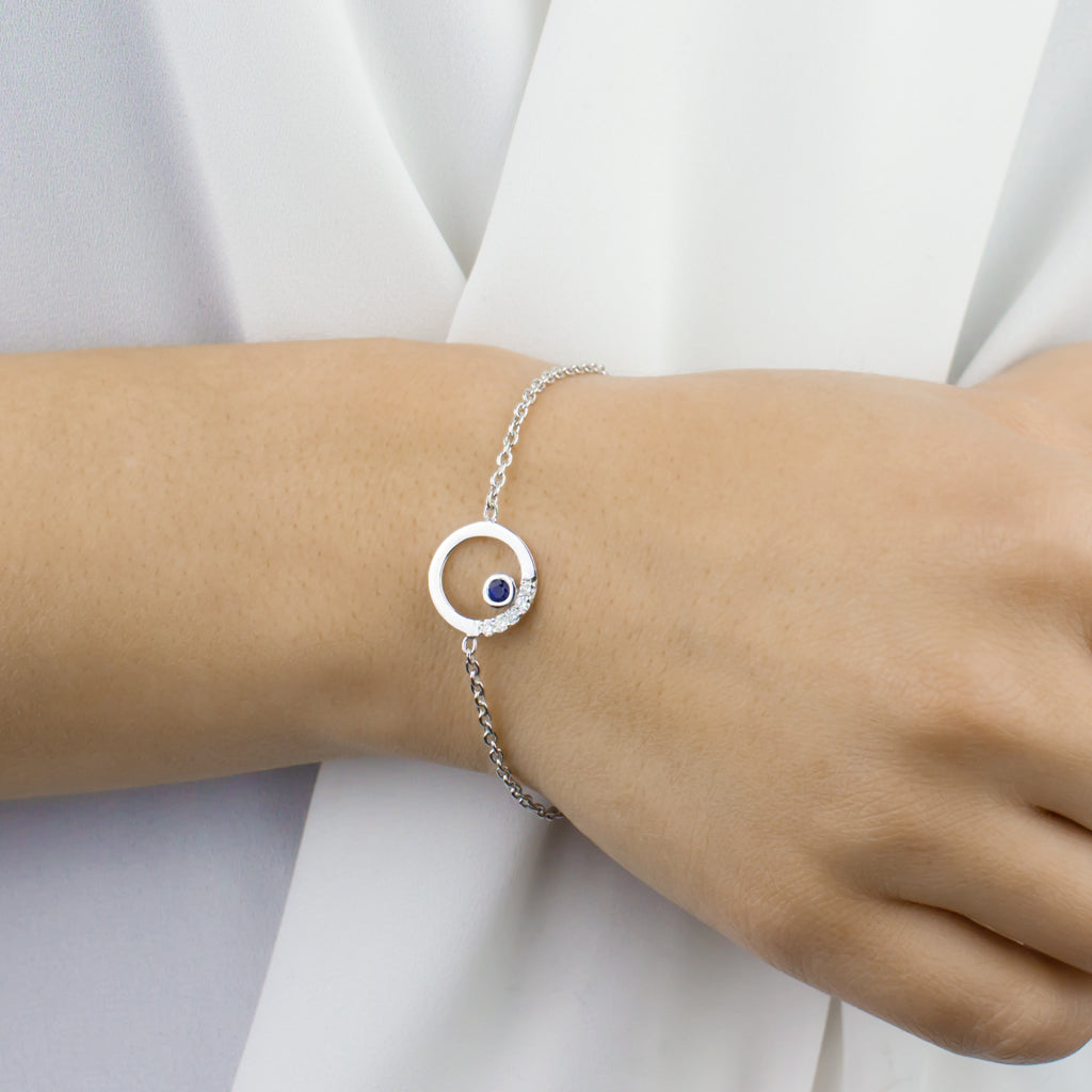 Cercle: Sapphire & Diamond Bracelet