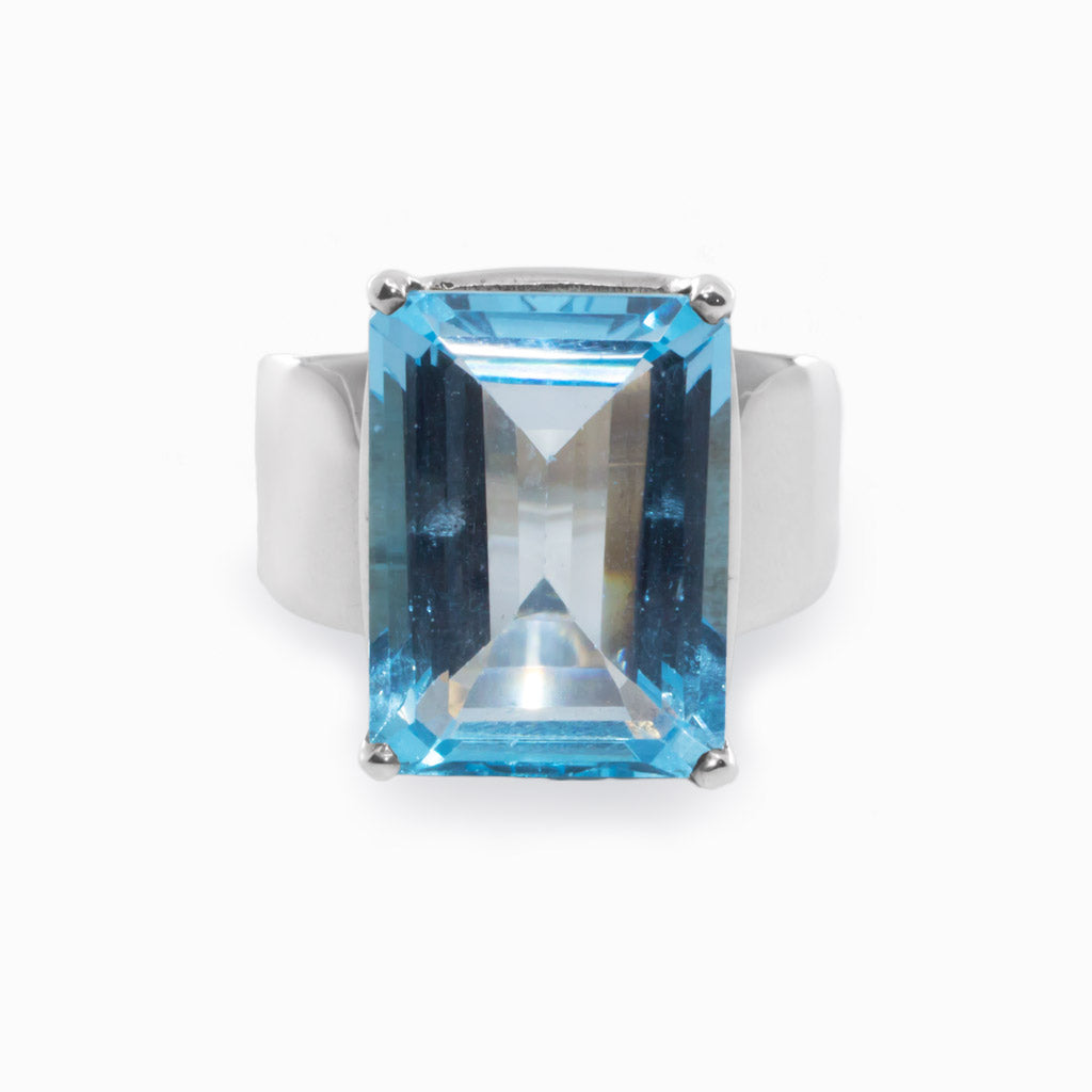 Blue Topaz Ring Made in Earth