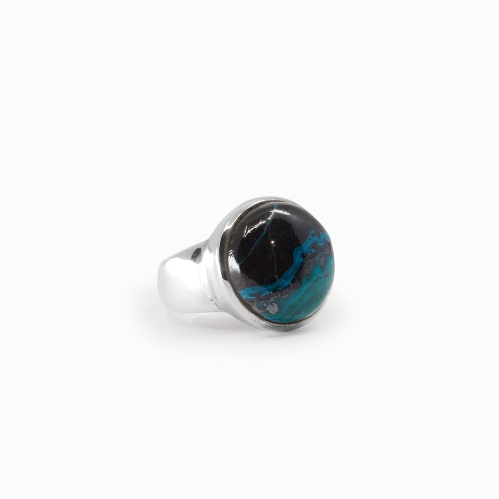 Chrysocolla Malachite Ring