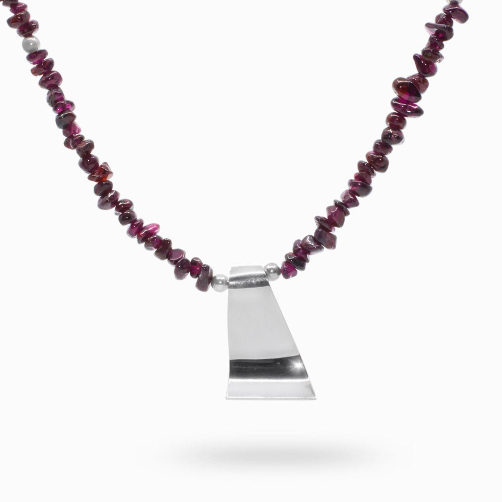 Garnet Beaded Necklace