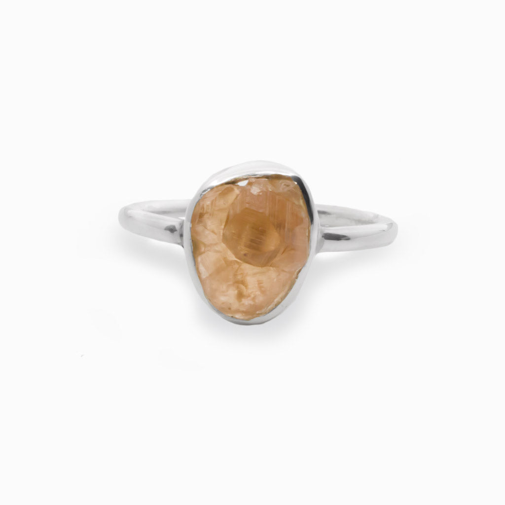 Orange Grossular Garnet Ring Made in Earth