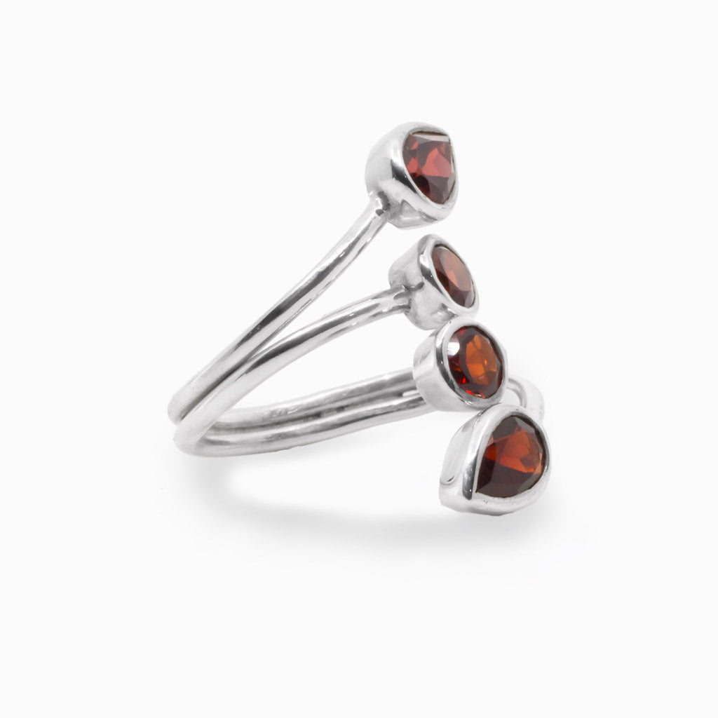 Garnet Vine Ring